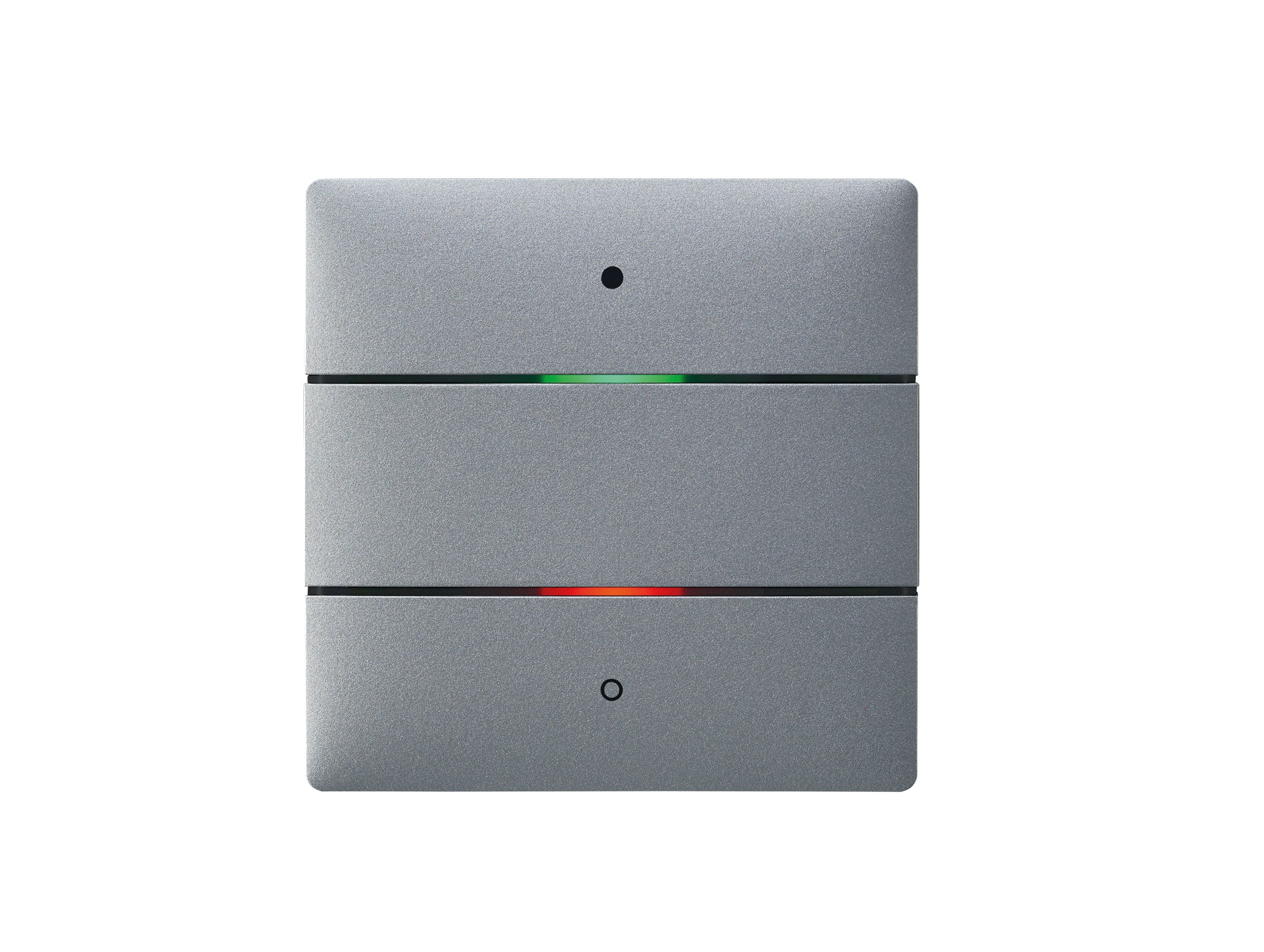 THEBEN KNX-Tastsensor mit 2 Tasten und 2 Status-LEDs, integrierter Temperatursensor, KNX Data Secure, Farbe silber THEBEN KNX-Tastsensor mit 2 Tasten und 2 Status-LEDs, integrierter Temperatursensor, KNX Data Secure, Farbe silber